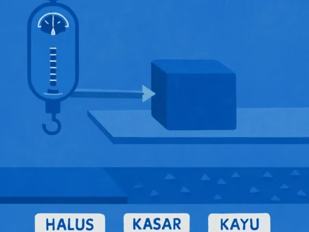 Percobaan Gaya Gesek dengan Permukaan Berbeda