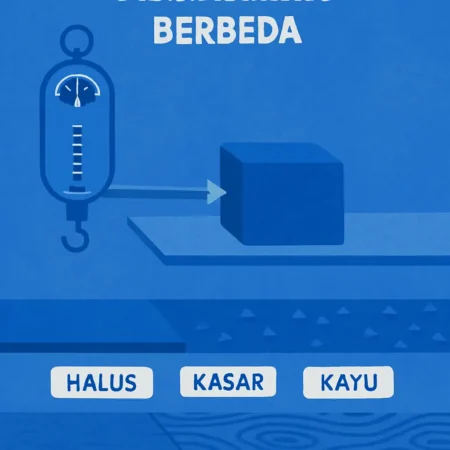 Percobaan Gaya Gesek dengan Permukaan Berbeda